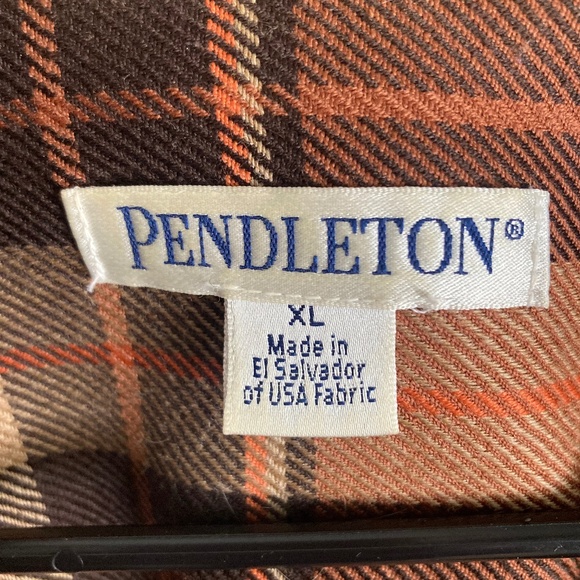 Vintage Pendleton Womens XL Plaid Wool Button Up Jacket Green Gray Pockets - Picture 6 of 8